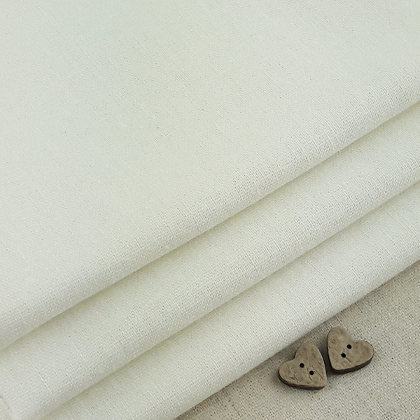 AGF Linen Blend Solid ~ White Linen