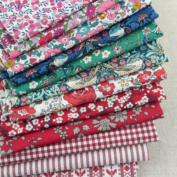 Christmas Rose Stripe ~ Berry Red