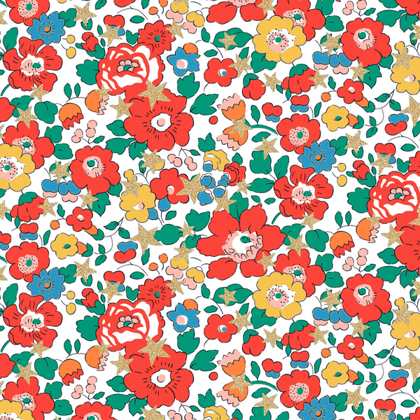 Liberty Fabrics ~ Betsy Star B White
