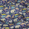 Liberty Fabrics ~ Queue for the Zoo H Dark Blue