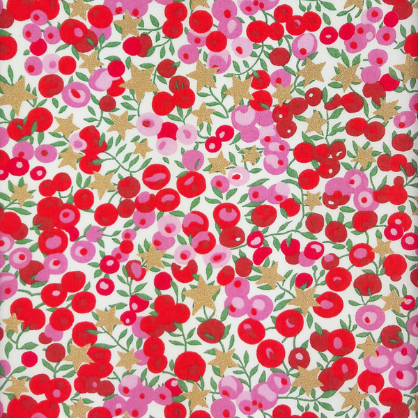 Liberty Fabrics ~ Wiltshire Star A Red Pink