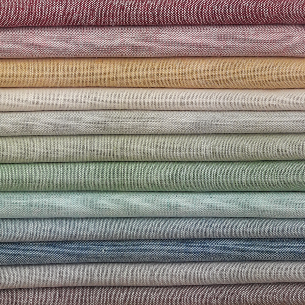 Essex Linen Fabric Pack ~ Rainbow