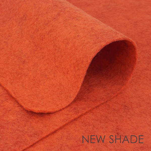 Wool Felt ~ Sunset Orange