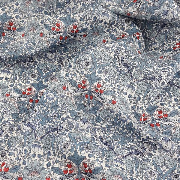Liberty Fabrics ~ Strawberry Thief Spring A Blue