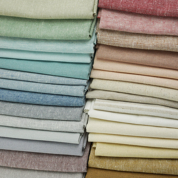 Essex Linen Fabric SCRAP Pack ~ Rainbow Mix