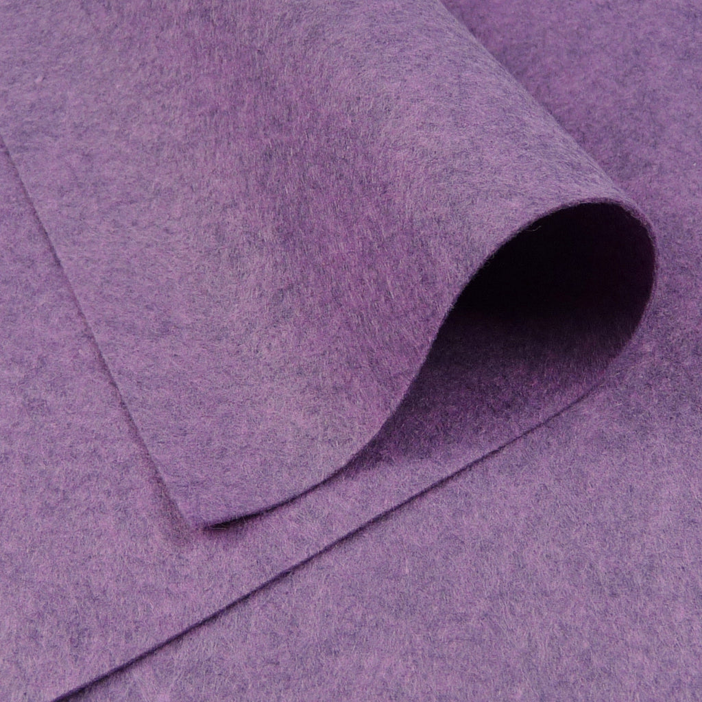 Woolfelt ~ Heathered Purple - Billow Fabrics