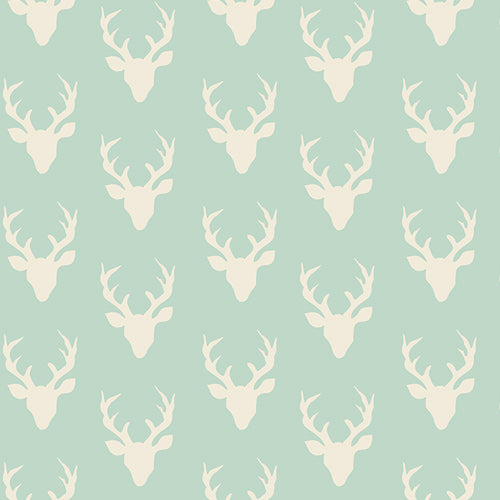 Art Gallery Fabrics ~ Tiny Buck Forest Mint