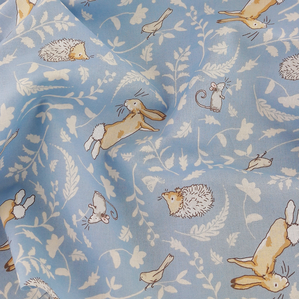 Clothworks Fabrics ~ Forest Friends Blue