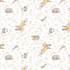 Clothworks Fabrics ~ Forest Friends White