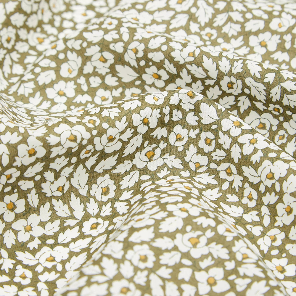 Liberty Fabrics ~ Feather Meadow B Olive Green