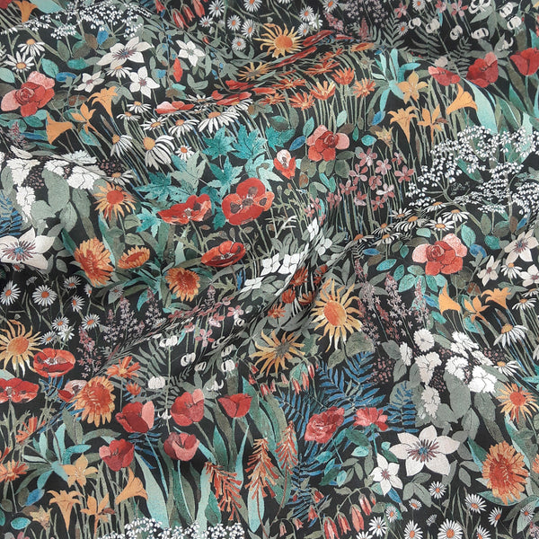 Liberty Fabrics ~ Faria Bloom B Green
