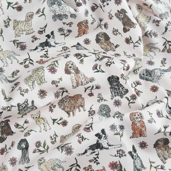 Liberty Fabrics ~ Mal's Pals C  Pink