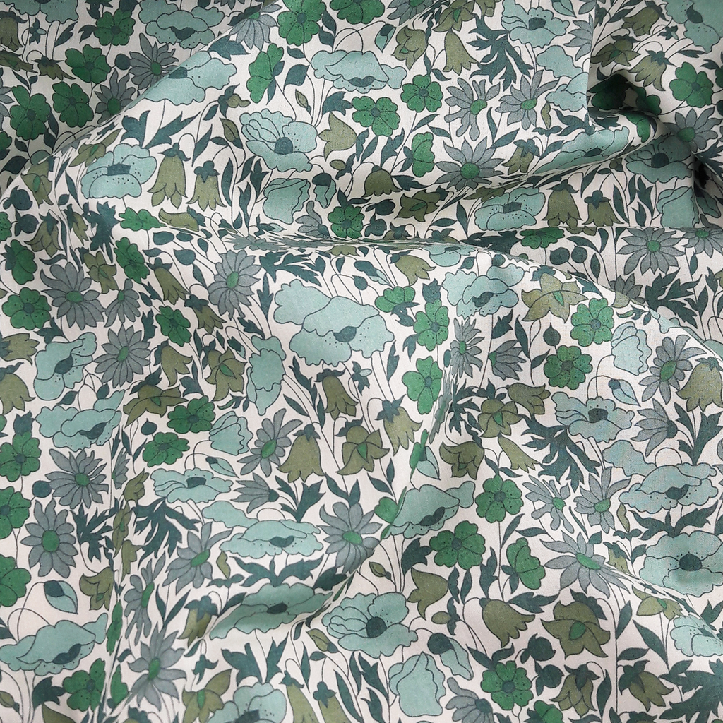 Liberty Fabrics ~ Poppy and Daisy AB Green