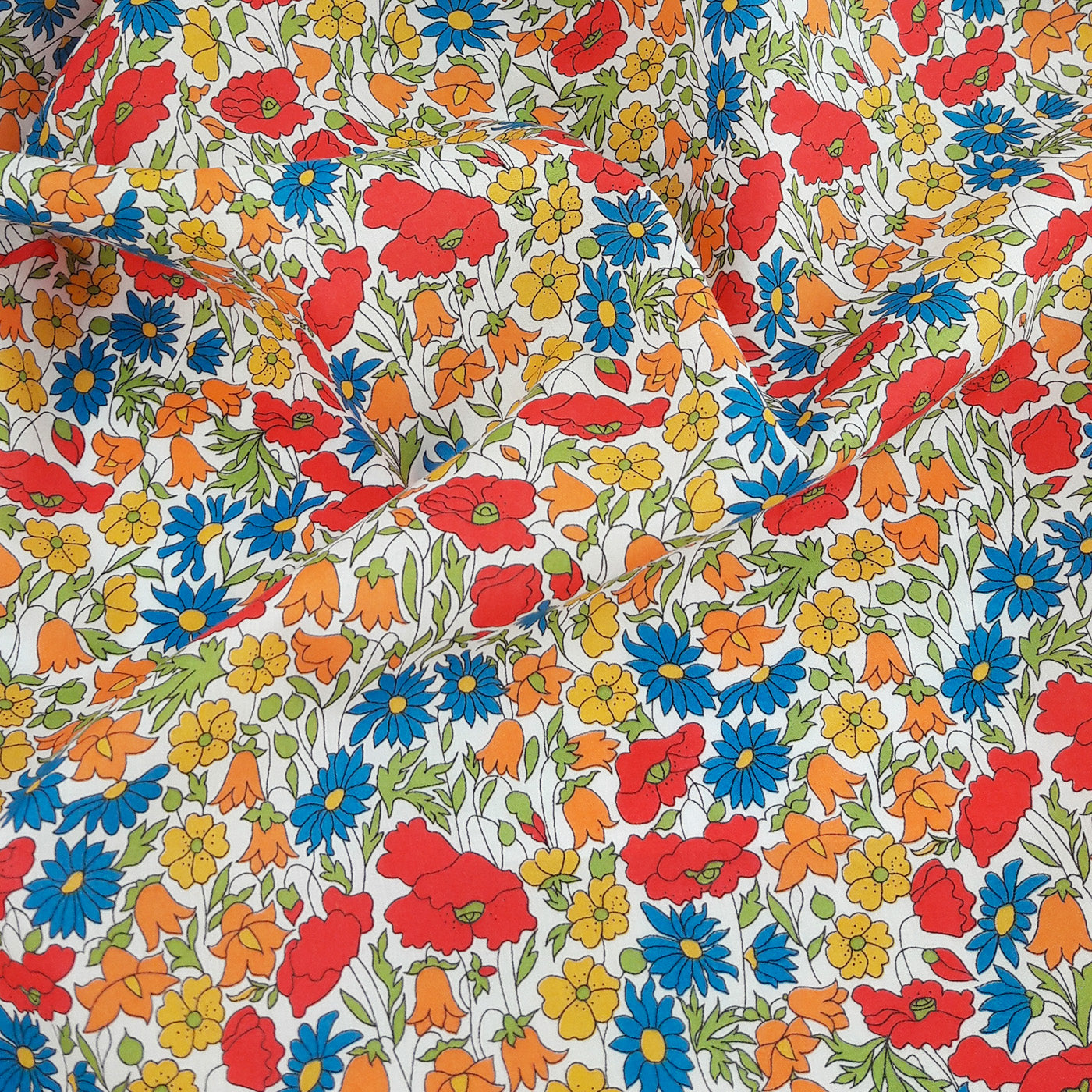 Liberty Fabrics ~ Poppy and Daisy M Yellow – Billow Fabrics