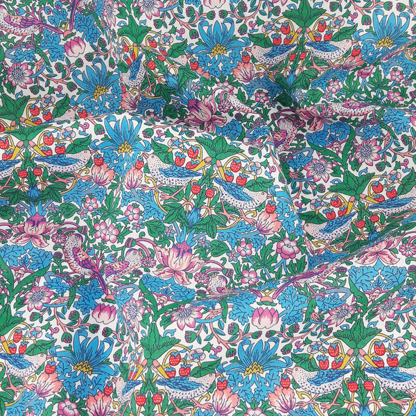 Liberty Fabrics ~ Strawberry Thief Spring F Emerald