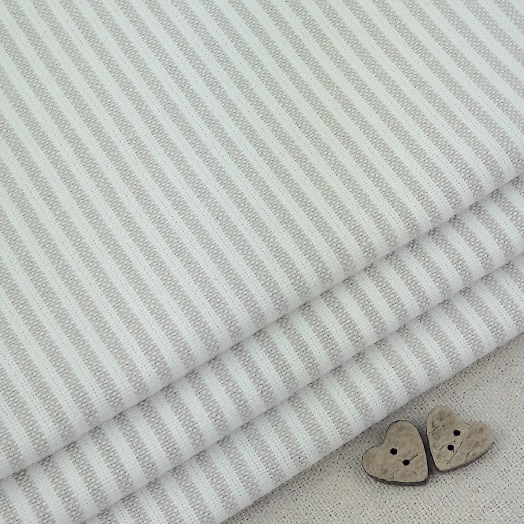 Mini Stripe ~ Natural Linen