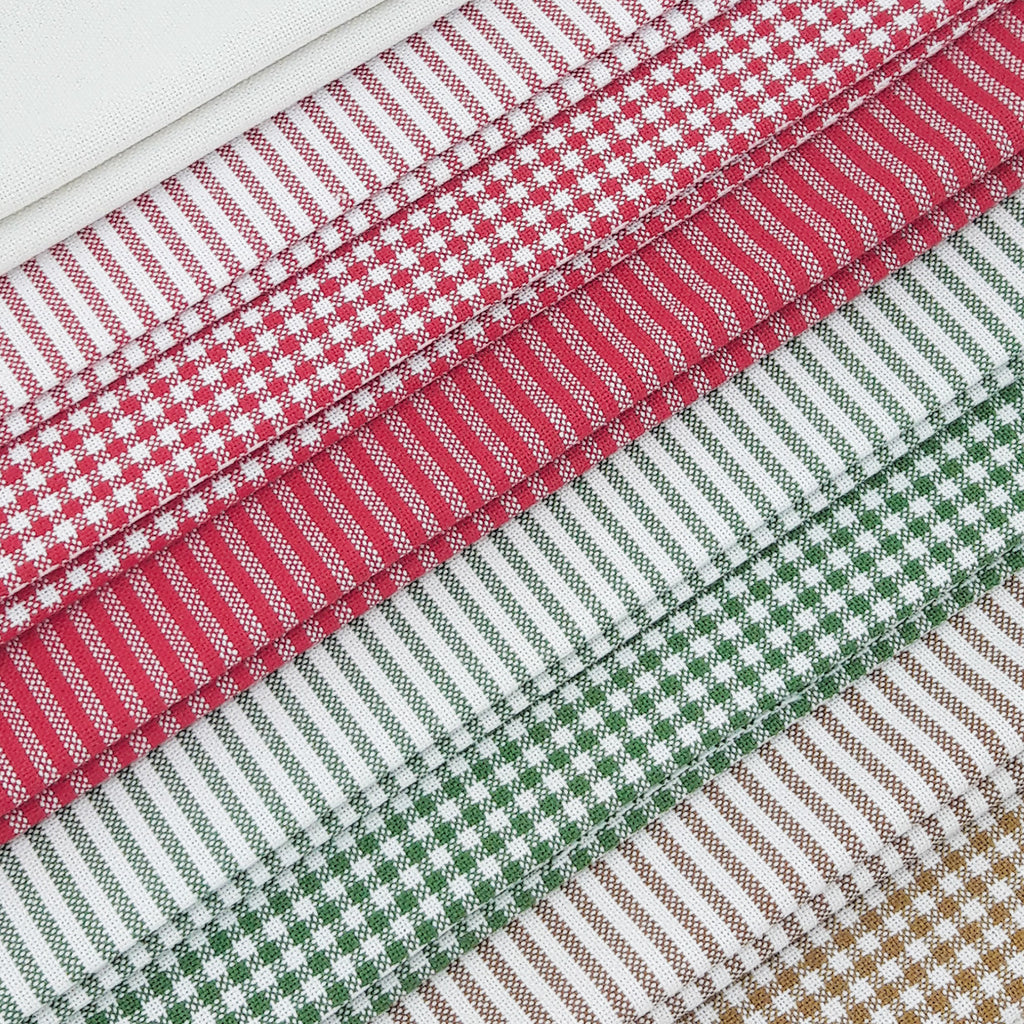 Mini Gingham Fabric Pack ~ Christmas