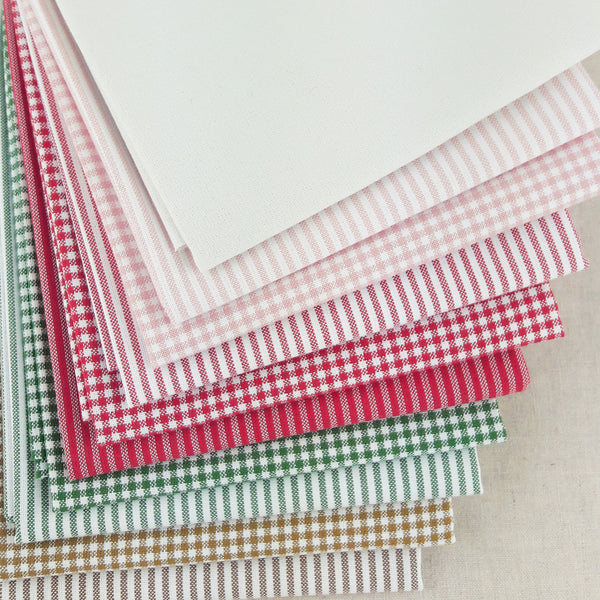 Mini Gingham Fabric Pack ~ Christmas