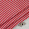 Mini Stripe ~ Cream on Apple Red