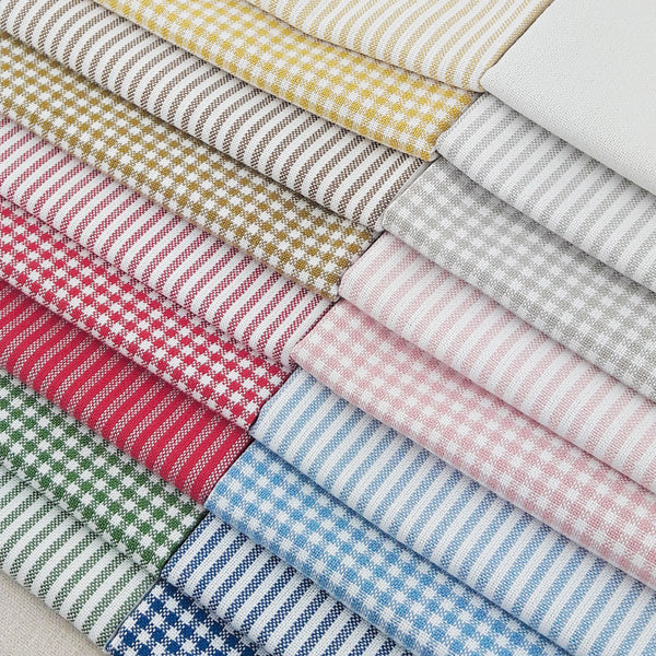 Check and Stripe Fabric Pack ~ SCRAPS