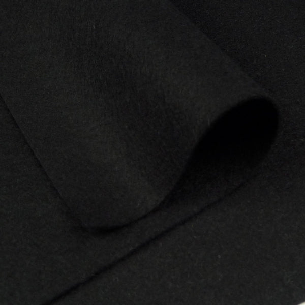 Wool Felt ~ Jet Black * remnant *