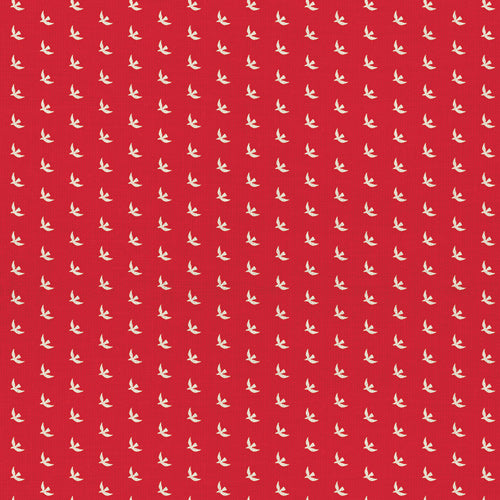 AGF Picnic Wovens ~ Birds Cardinal Red