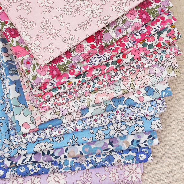 Liberty Pastel Floral Fabric Pack ~ SCRAPS – Billow Fabrics