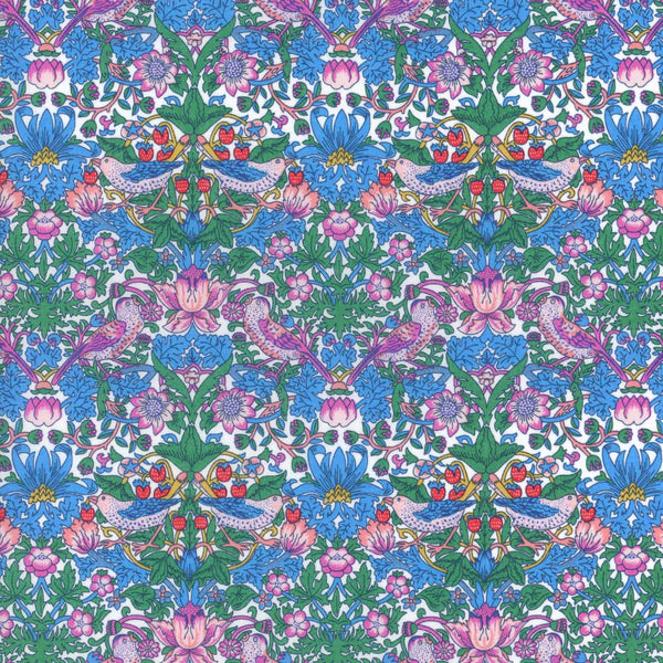 Liberty Fabrics ~ Strawberry Thief Spring F Emerald