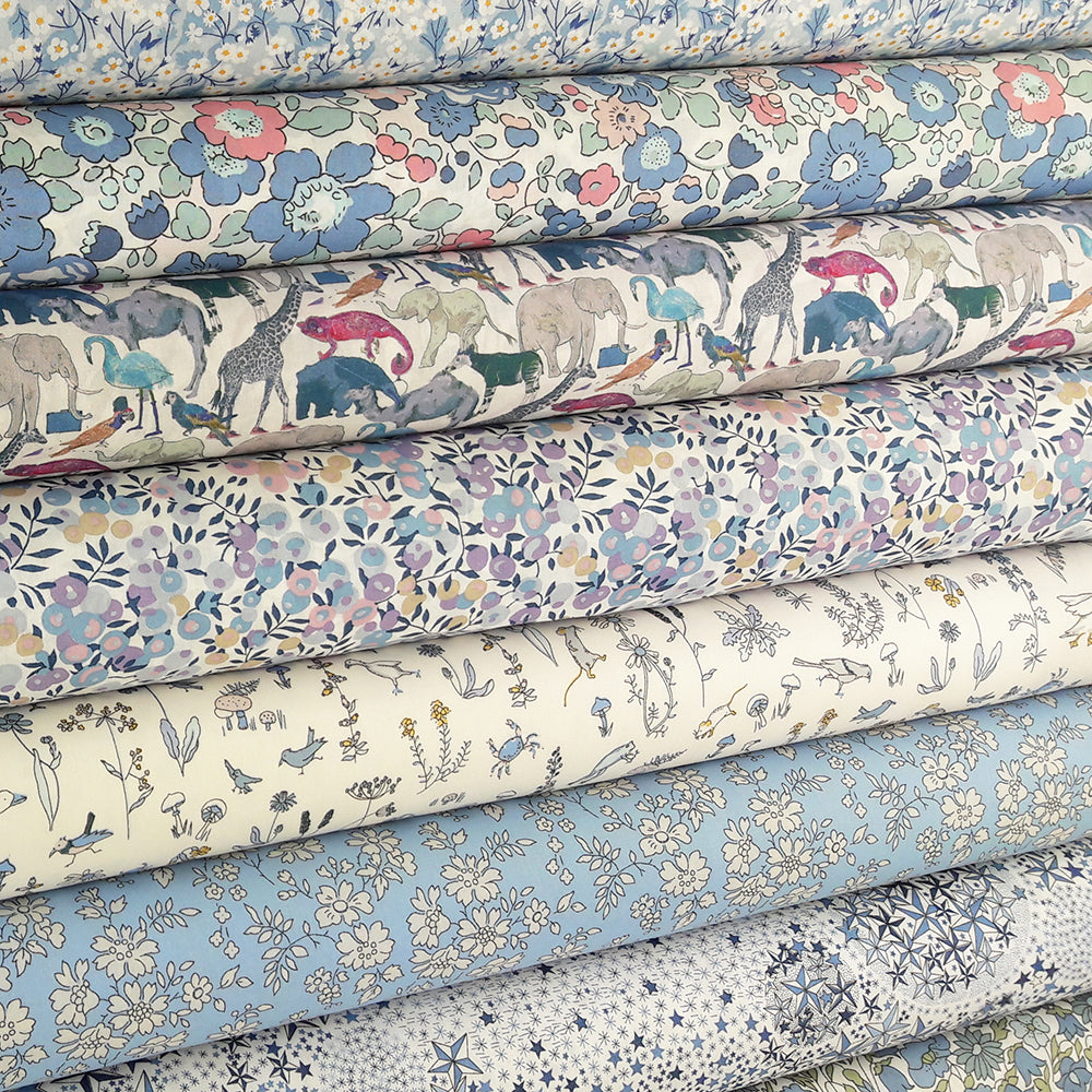 Liberty Fabrics ~ Poppy and Daisy Q Blue – Billow Fabrics