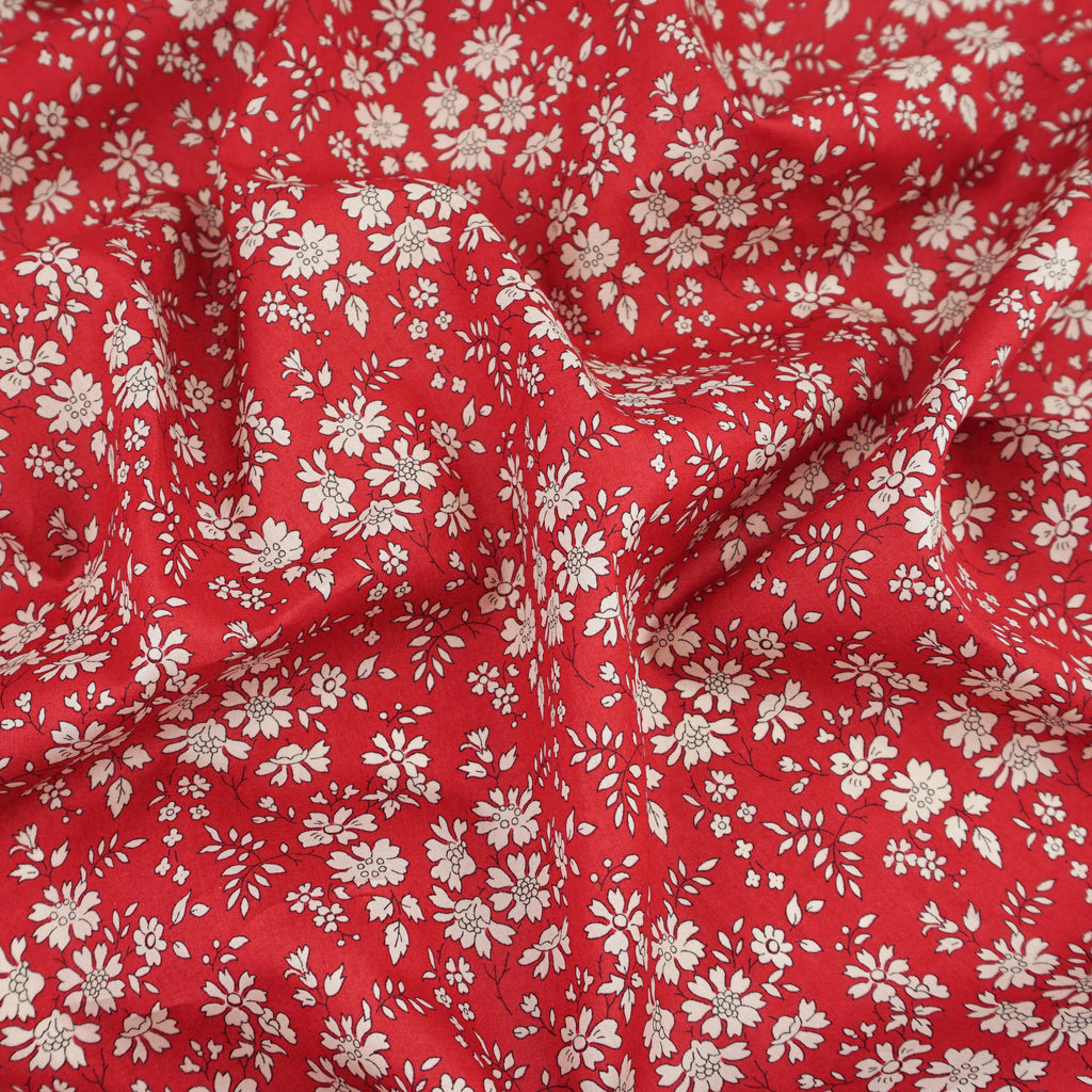 Liberty Fabrics ~ Capel B40 Red Cream