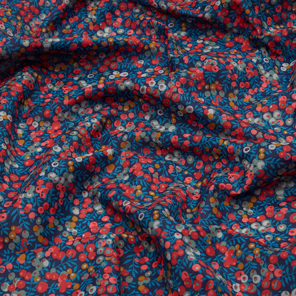 Liberty Fabrics ~ Wiltshire Berry Q Navy Red