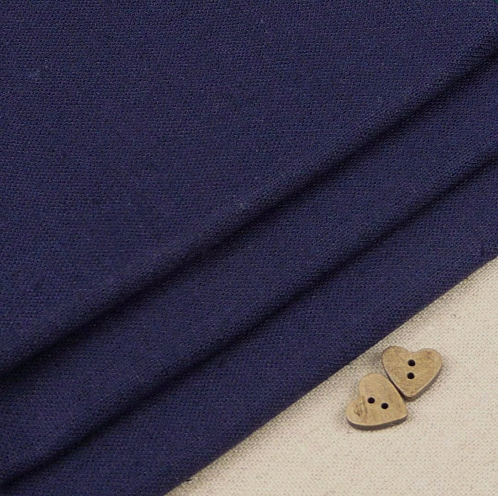 Robert Kaufman ~ Essex Navy Blue - Billow Fabrics
