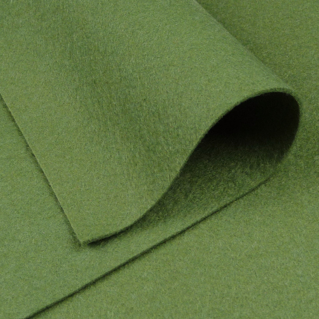 Woolfelt ~ Olive Green - Billow Fabrics
