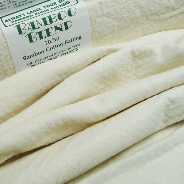 Bamboo 50% / Cotton 50% Wadding *Remnant*