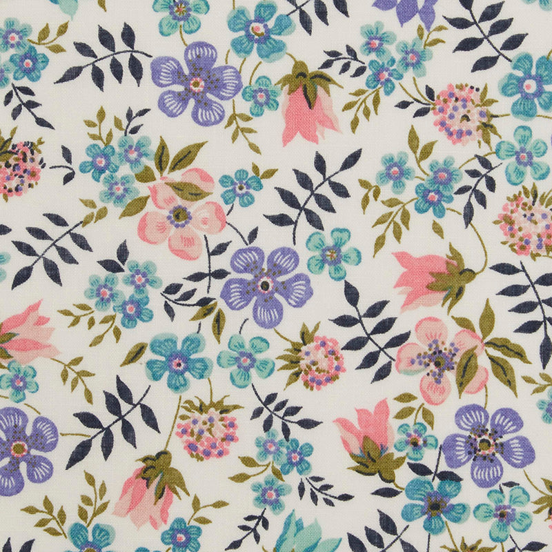 Liberty Fabrics ~ Edenham B40 Teal – Billow Fabrics